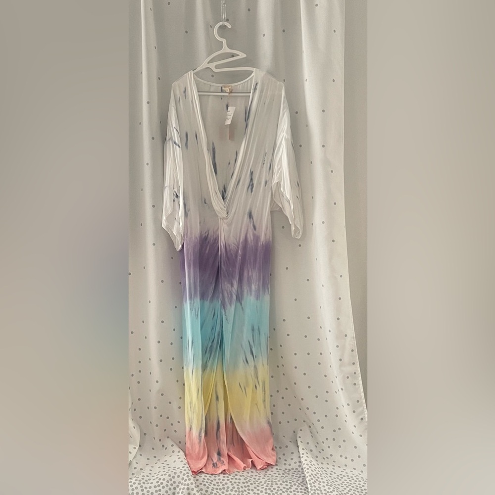 Surf Gypsy Multicolor Tie-Dye Swim Coverup